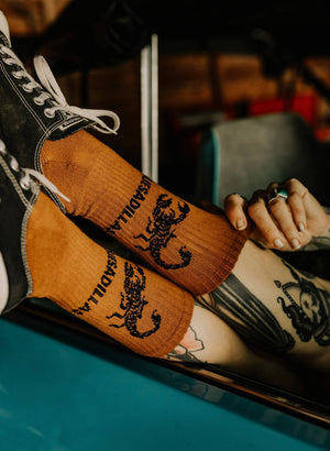 Pyknic - Quesadillas Socks, Western Comfy Crew Socks - Bawston & Tucker - 