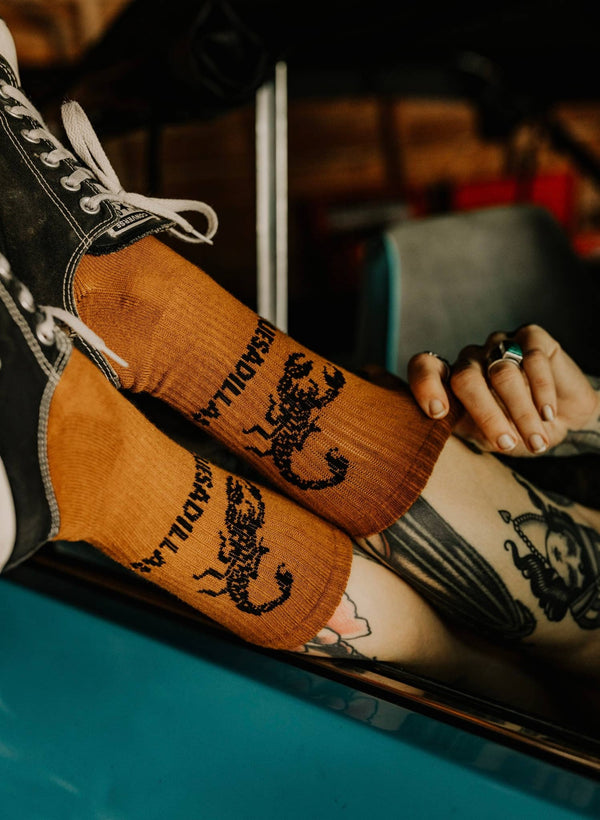 Pyknic - Quesadillas Socks, Western Comfy Crew Socks - Bawston & Tucker - 