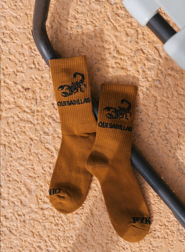 Pyknic - Quesadillas Socks, Western Comfy Crew Socks - Bawston & Tucker - 