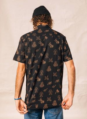 Pyknic - Spicy Noods Casual Button Down Shirt UNISEX - Bawston & Tucker -