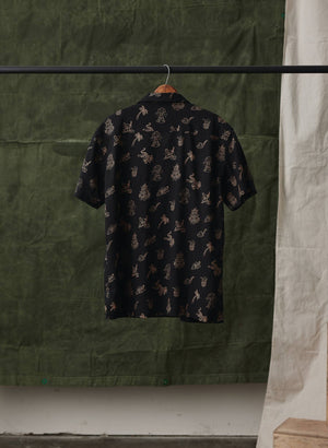 Pyknic - Spicy Noods Casual Button Down Shirt UNISEX - Bawston & Tucker -