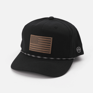 Range Leather Co. - American Flag Classic Rope Hat - Bawston & Tucker - 