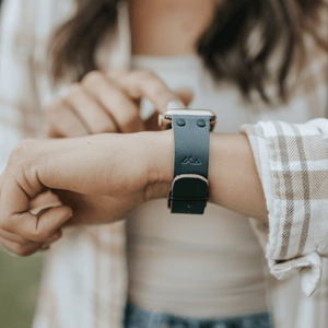 Range Leather Co. - Leather Apple Watch Band - USA Made & Full - Grain Leather - Bawston & Tucker - 
