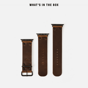 Range Leather Co. - Leather Apple Watch Band - USA Made & Full - Grain Leather - Bawston & Tucker - 