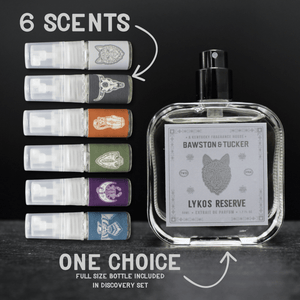 Reserve Extrait Discovery Set – Men's Fragrance Sampler + Free Full - Size Bottle - Bawston & Tucker - Extrait de Parfum Spray