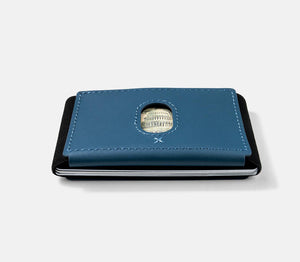 Ridge Wallet - Ridge Biflex - Cobalt Blue Leather - Bawston & Tucker - 