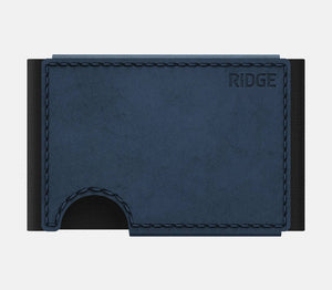 Ridge Wallet - Ridge Biflex - Cobalt Blue Leather - Bawston & Tucker - 