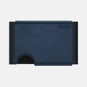 Ridge Wallet - Ridge Biflex - Cobalt Blue Leather - Bawston & Tucker - 