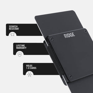 Ridge Wallet - Ridge Lite - Royal Black - Bawston & Tucker - 