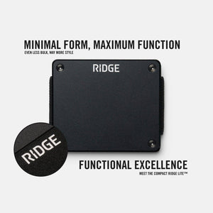 Ridge Wallet - Ridge Lite - Royal Black - Bawston & Tucker - 
