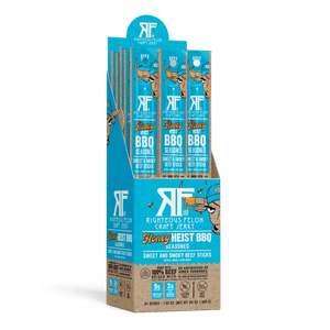 Righteous Felon Craft Jerky - Righteous Felon Honey Heist BBQ Beef Stick 1oz - Bawston & Tucker - 