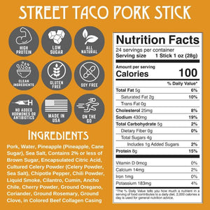 Righteous Felon Craft Jerky - Righteous Felon Street Taco Pork Stick 1oz - Bawston & Tucker - 