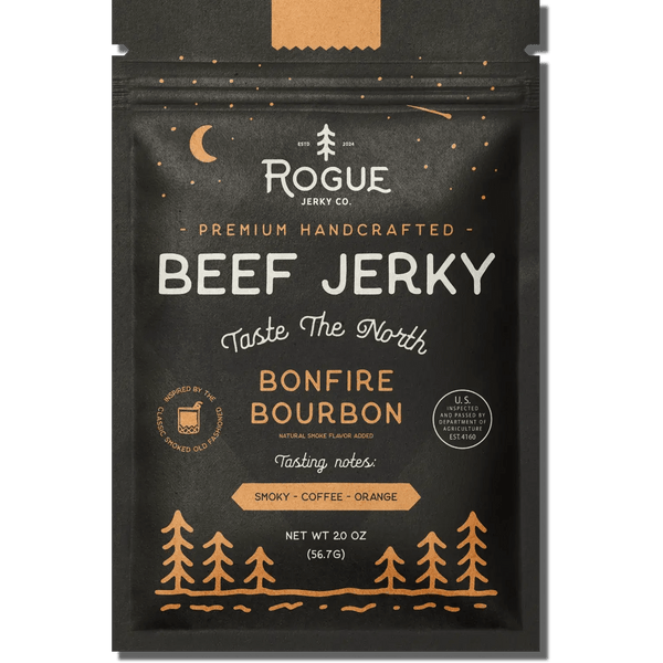 Rogue Jerky Co. - Bonfire Bourbon Beef Jerky - Bawston & Tucker - 