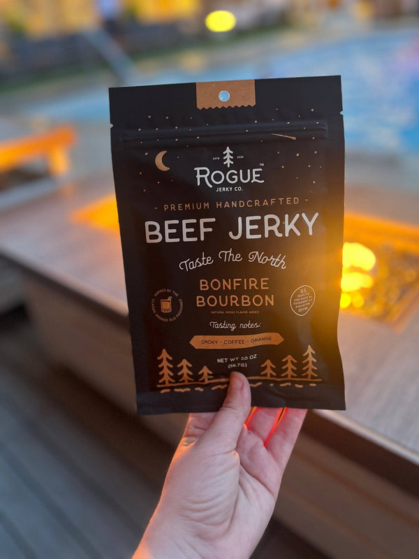 Rogue Jerky Co. - Bonfire Bourbon Beef Jerky - Bawston & Tucker - 