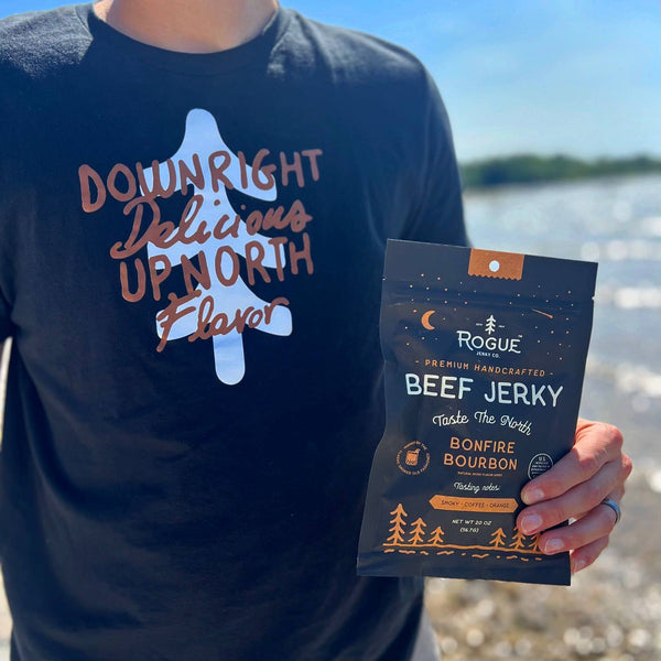Rogue Jerky Co. - Bonfire Bourbon Beef Jerky - Bawston & Tucker - 