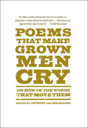 Simon & Schuster - Poems That Make Grown Men Cry by Anthony Holden - Bawston & Tucker - 