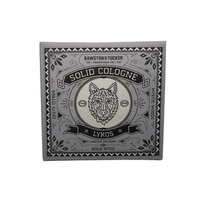 Solid Cologne - Lykos - 0.35 oz Liner + Vessel - Bawston & Tucker - Solid Cologne