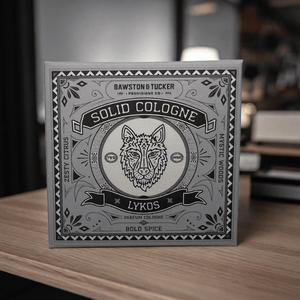 Solid Cologne - Lykos - 0.35 oz Liner + Vessel - Bawston & Tucker - Solid Cologne