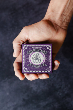Solid Cologne - Moonlit - 0.35 oz Liner + Vessel - Bawston & Tucker - Solid Cologne
