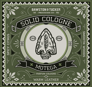 Solid Cologne - Motega - 0.35 oz Liner + Vessel - Bawston & Tucker - Solid Cologne
