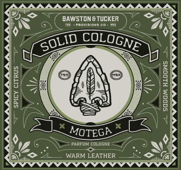 Solid Cologne - Motega - 0.35 oz Liner + Vessel - Bawston & Tucker - Solid Cologne