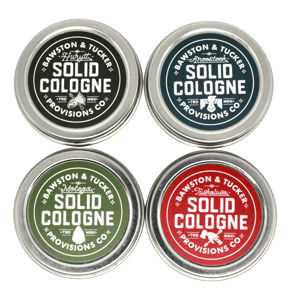 Solid Cologne Sample - One Mini Sample Cologne Tin - .20oz - Bawston & Tucker - Solid Cologne