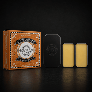 Solid Cologne Starter Kit for Men – 2 Scents + Refillable Metal Case - Bawston & Tucker - Solid Cologne