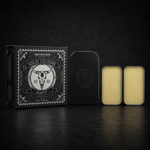 Solid Cologne Starter Kit for Men – 2 Scents + Refillable Metal Case - Bawston & Tucker - Solid Cologne
