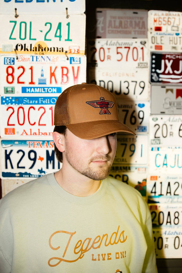 Southern Native - Red Tail Thunderbird Hat - Bawston & Tucker - 