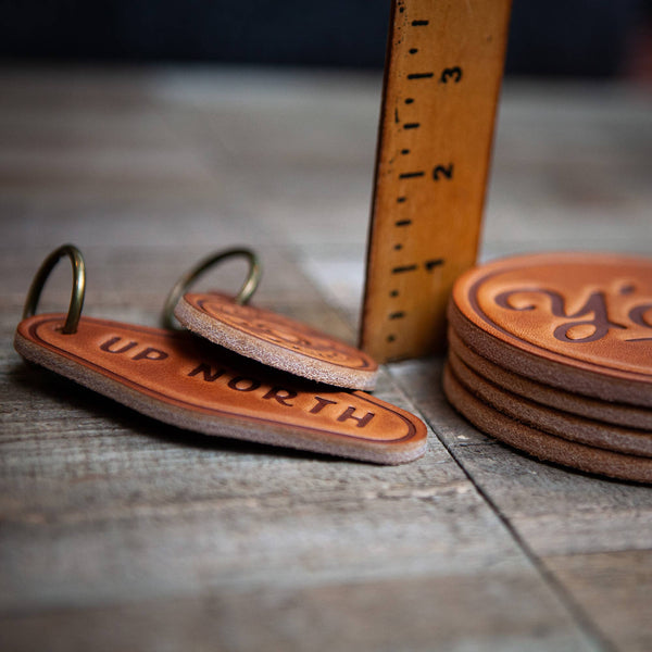 Sugarhouse Leather - Kentucky State Silhouette Leather Coaster - Bawston & Tucker - 
