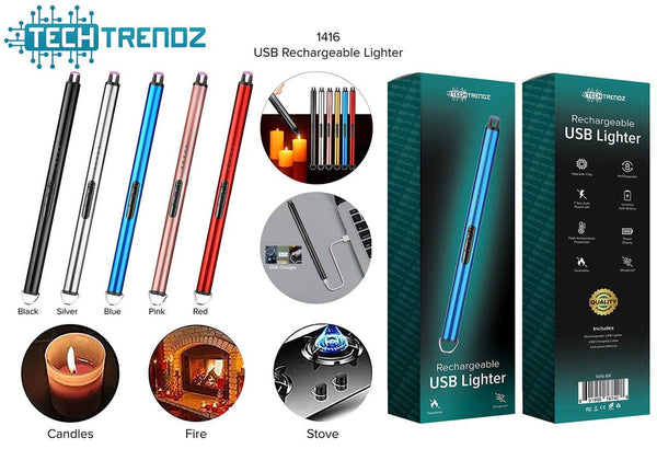 Tech Trendz - USB Rechargeable Lighter - Bawston & Tucker - 