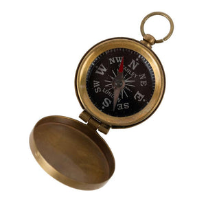 Ten Thousand Villages - Brass Pocket Compass - Bawston & Tucker - 