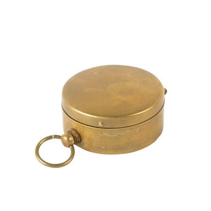 Ten Thousand Villages - Brass Pocket Compass - Bawston & Tucker - 