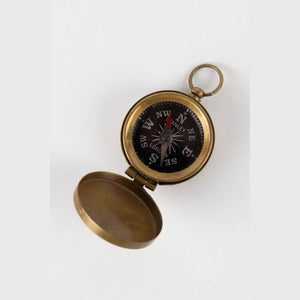 Ten Thousand Villages - Brass Pocket Compass - Bawston & Tucker - 