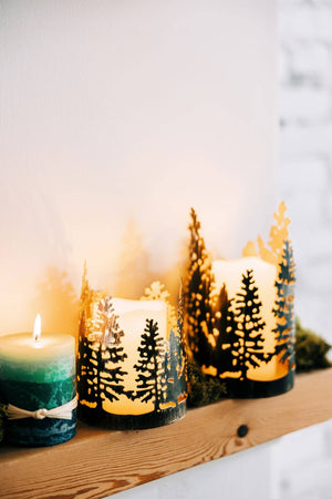 Ten Thousand Villages - Forest Shimmer Candleholder (MD) - Bawston & Tucker - 