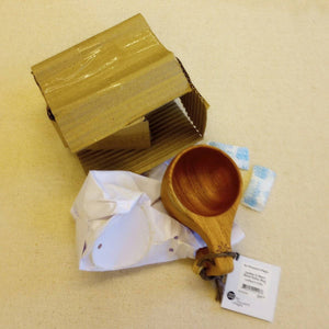 Ten Thousand Villages - Leather & Neem Wood Kuksa Mug * - Bawston & Tucker - 