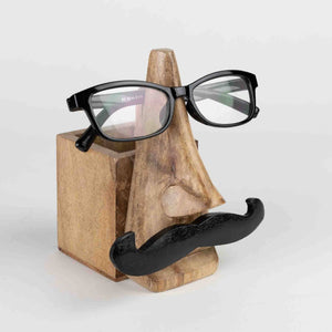 Ten Thousand Villages - Mustache Eyeglass & Pencil Holder * - Bawston & Tucker - 