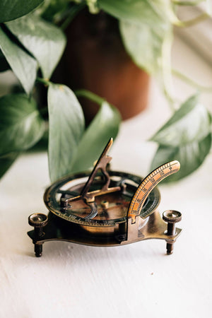 Ten Thousand Villages - Sundial Compass - Bawston & Tucker - 