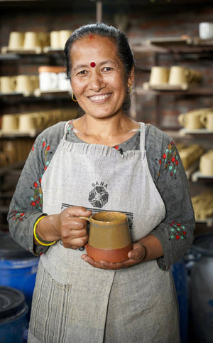 Ten Thousand Villages - Terracotta Mug - Bawston & Tucker - 