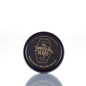 The Immaculate Beard - Beard Balm MIDNIGHT Warm Bourbon, Peppercorn, & clove bud - Bawston & Tucker - 