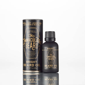 The Immaculate Beard - Beard Oil Midnight Bourbon Peppercorn Clove - Bawston & Tucker - 