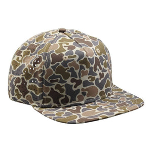 The Park Wholesale - Blank Rope Hats Camo 5-Panel Snapback - Bawston & Tucker -