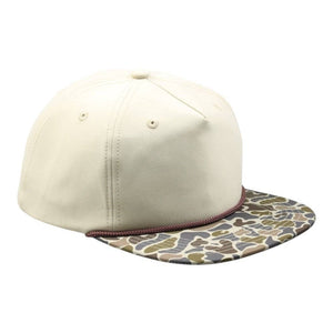 The Park Wholesale - Blank Rope Hats Camo 5-Panel Snapback - Bawston & Tucker -
