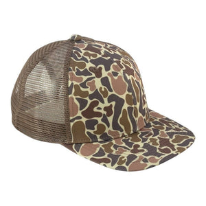 The Park Wholesale - Blank Rope Hats Camo 5-Panel Snapback - Bawston & Tucker -