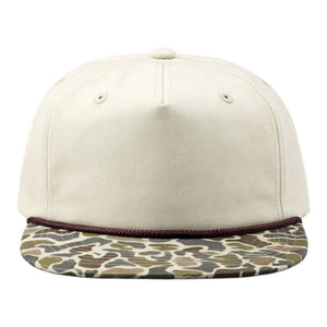 The Park Wholesale - Blank Rope Hats Camo 5-Panel Snapback - Bawston & Tucker -