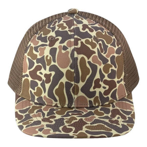 The Park Wholesale - Blank Rope Hats Camo 5-Panel Snapback - Bawston & Tucker -