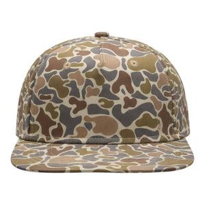 The Park Wholesale - Blank Rope Hats Camo 5-Panel Snapback - Bawston & Tucker -