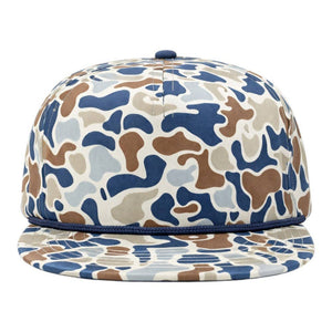 The Park Wholesale - Blank Rope Hats Camo 5-Panel Snapback - Bawston & Tucker -