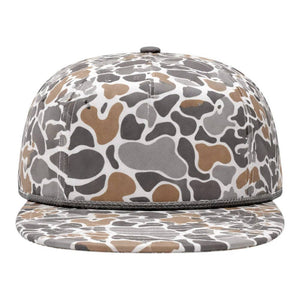 The Park Wholesale - Blank Rope Hats Camo 5-Panel Snapback - Bawston & Tucker -