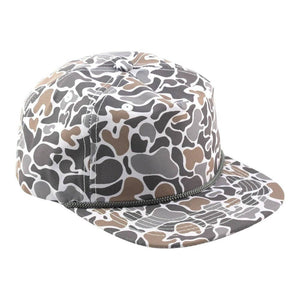 The Park Wholesale - Blank Rope Hats Camo 5-Panel Snapback - Bawston & Tucker -